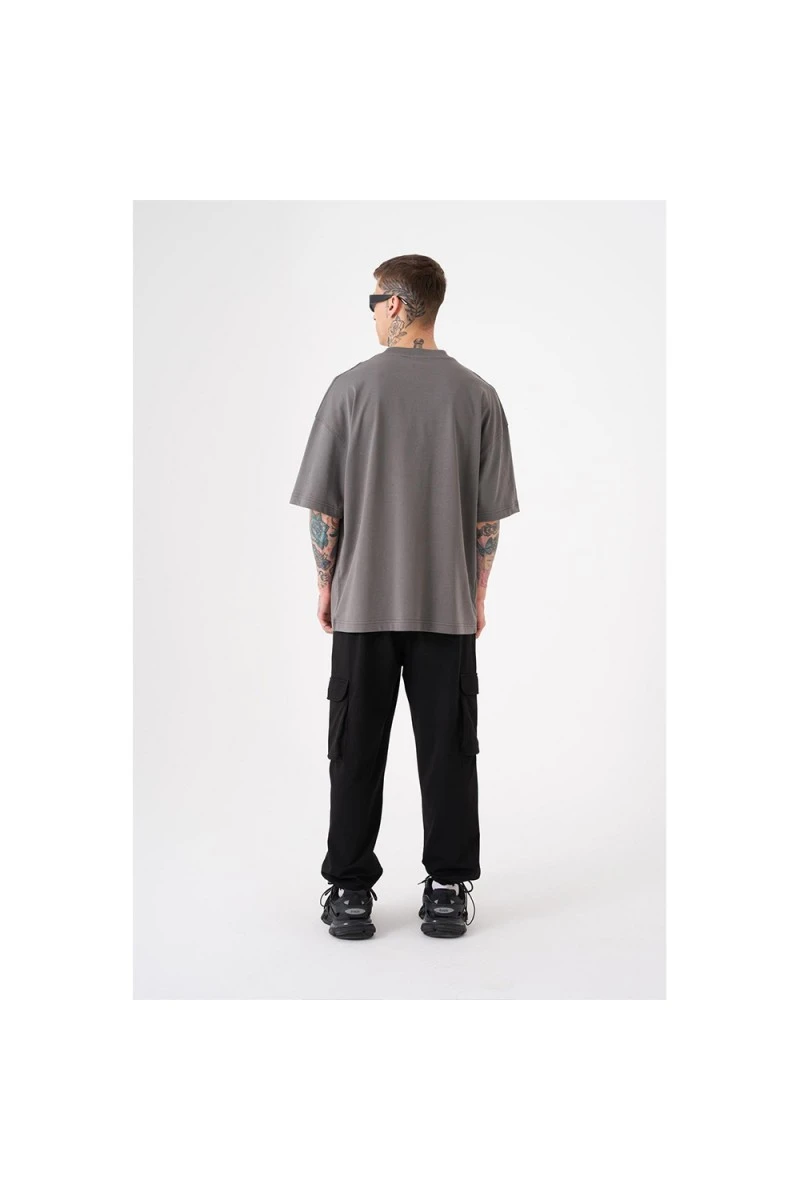 Unisex Oversized T-shirt - Dark Gray - Free Spirit