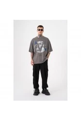 Unisex Oversized T-shirt - Dark Gray - Free Spirit