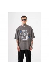Unisex Oversized T-shirt - Dark Gray - Free Spirit