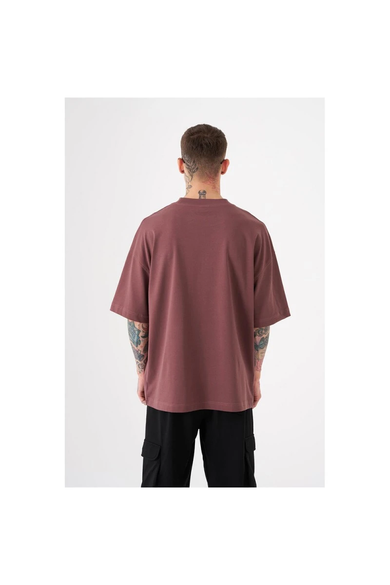Unisex Oversized T-shirt - Damson - Free Spirit