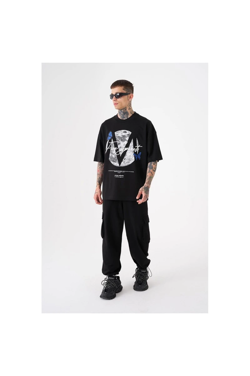Unisex Oversized T-shirt  - Black - Free Spirit