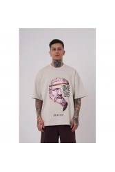 Unisex Oversized T-shirt - Gray - Platon