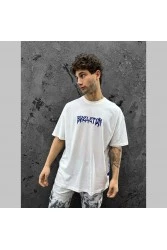 Mens Oversized T-shirt - White - Skeleton