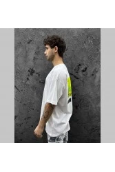 Mens Oversized T-shirt - White - Chaos
