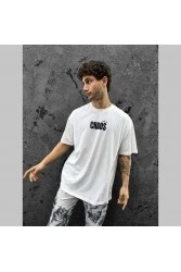 Mens Oversized T-shirt - White - Chaos