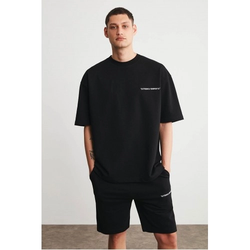 Mens Short Track Suit - Comfort Fit - Black