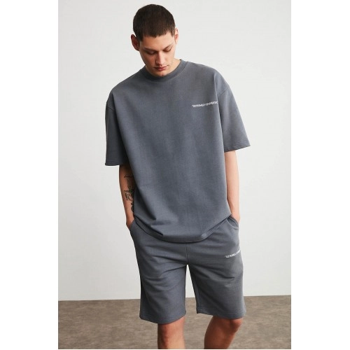Mens Short Track Suit - Comfort Fit - Gray