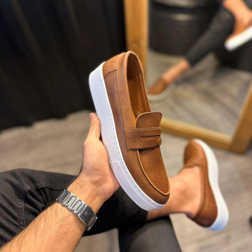 Mens Loafer - Tan - 400