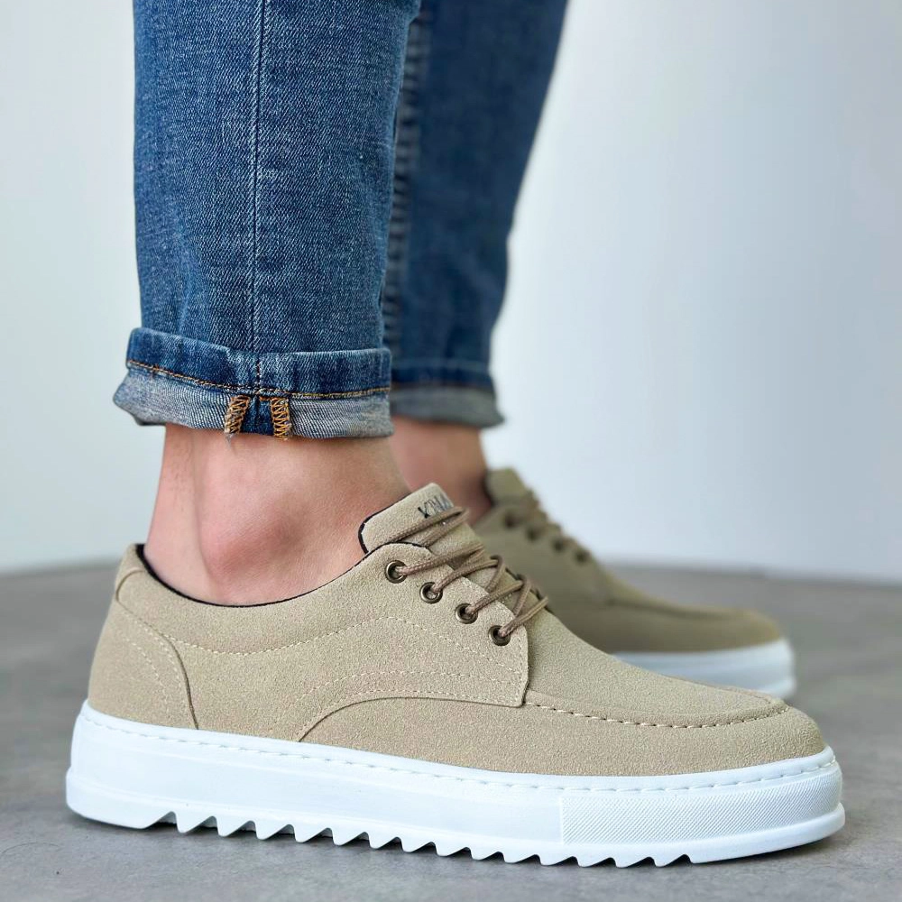 Mens Casual Shoes - Beige - T12