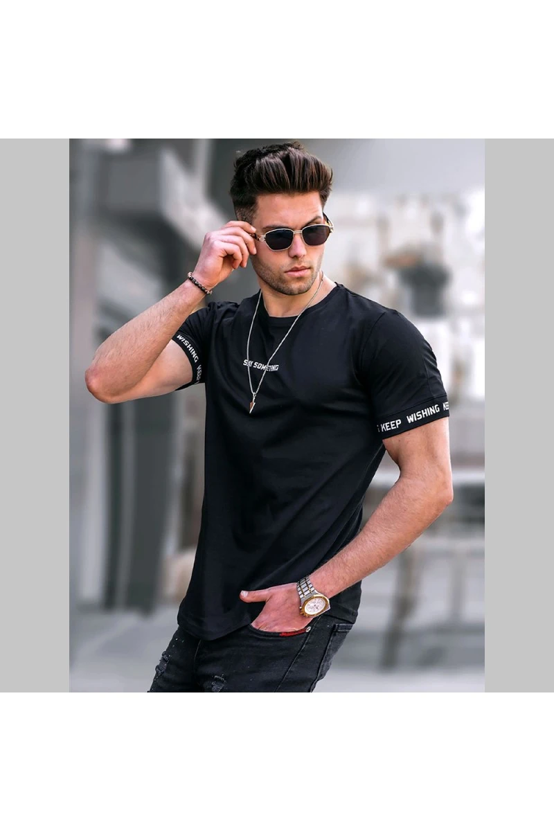 Mens T-shirt - Black - 4461