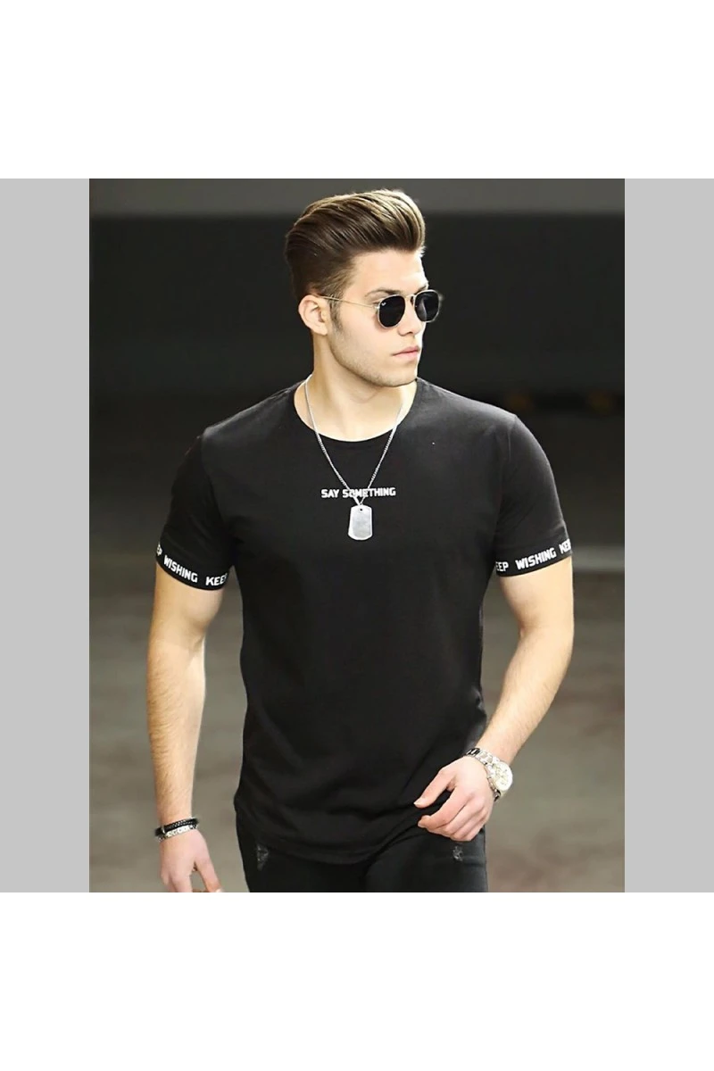Mens T-shirt - Black - 4461