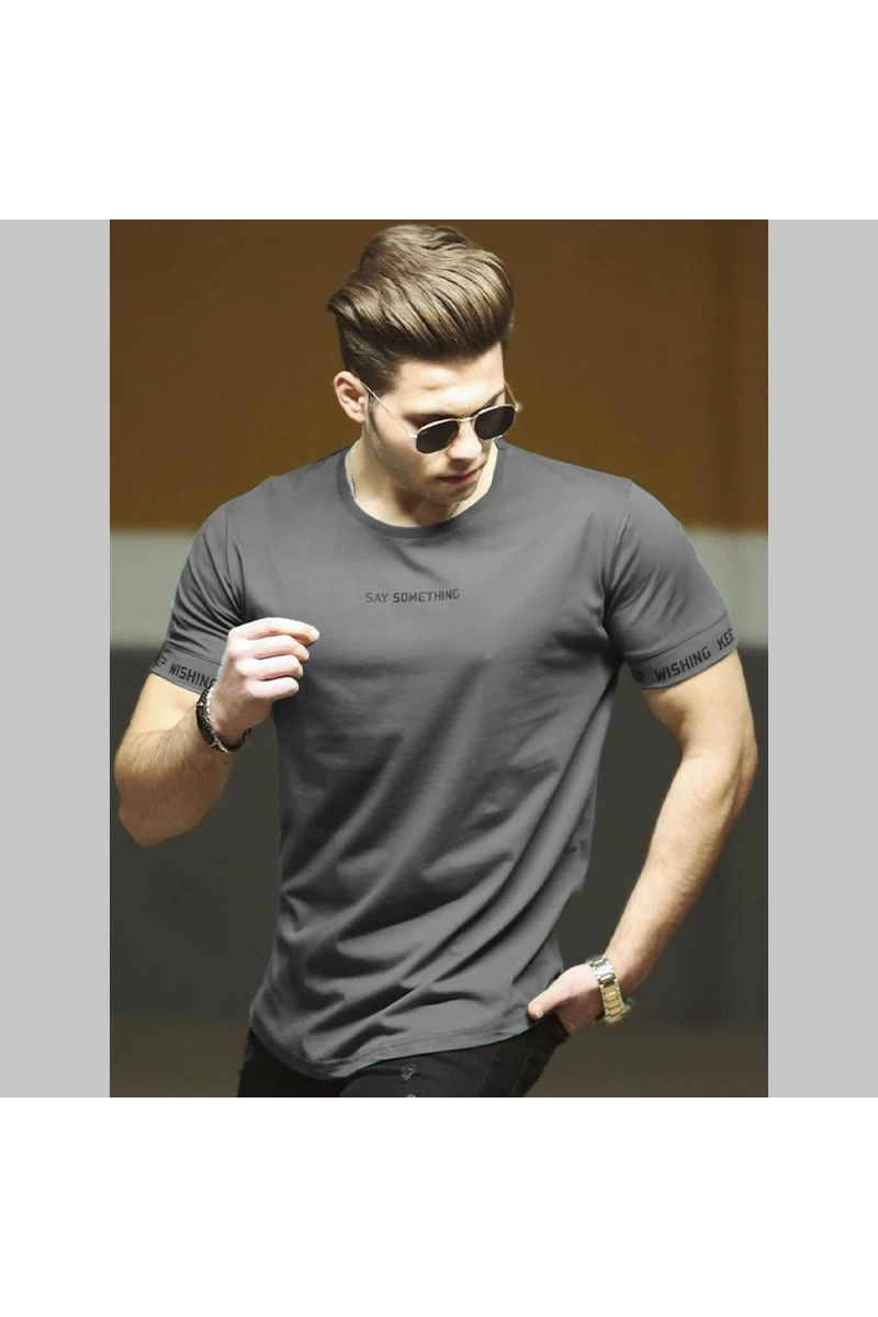 Mens T-shirt - Dark Gray - 4461