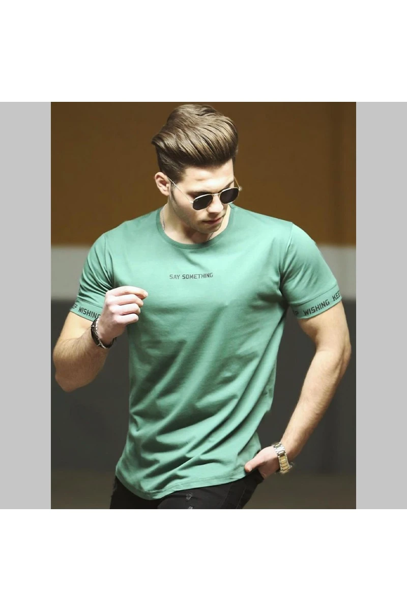 Mens T-shirt - Green - 4461