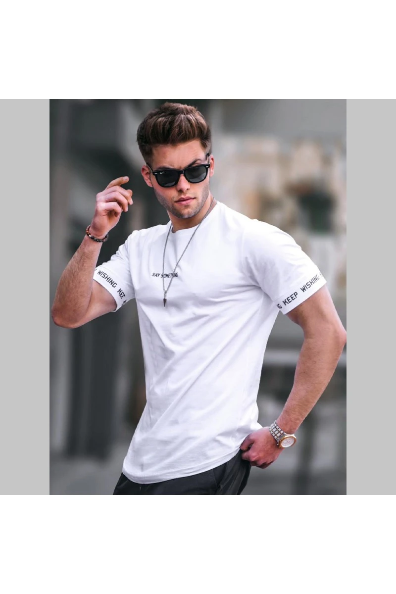 Mens T-shirt - White - 4461