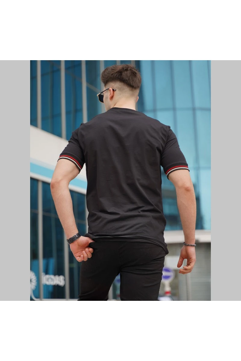 Mens T-shirt - Black - 5849