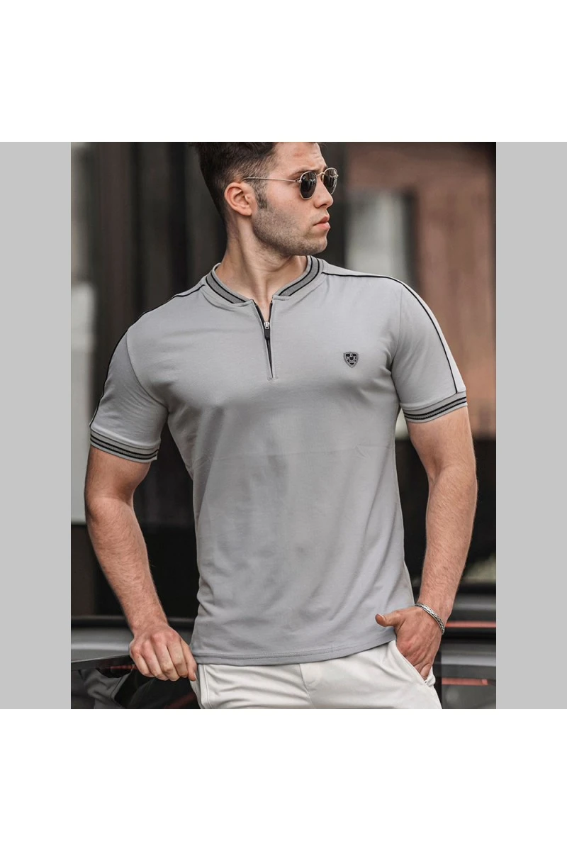 Mens T-shirt - Gray - 9281