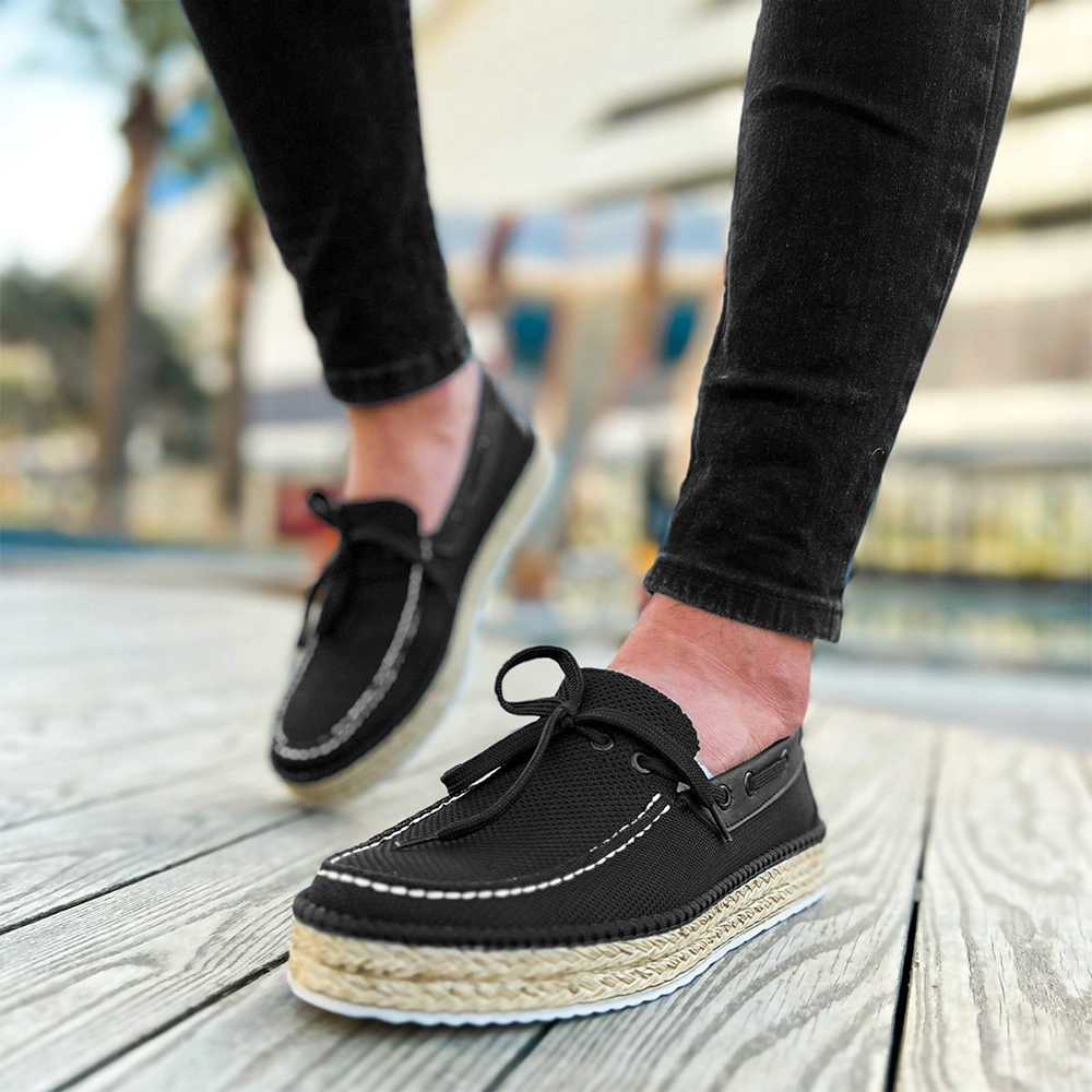 Mens Espadrilles - Black - 311