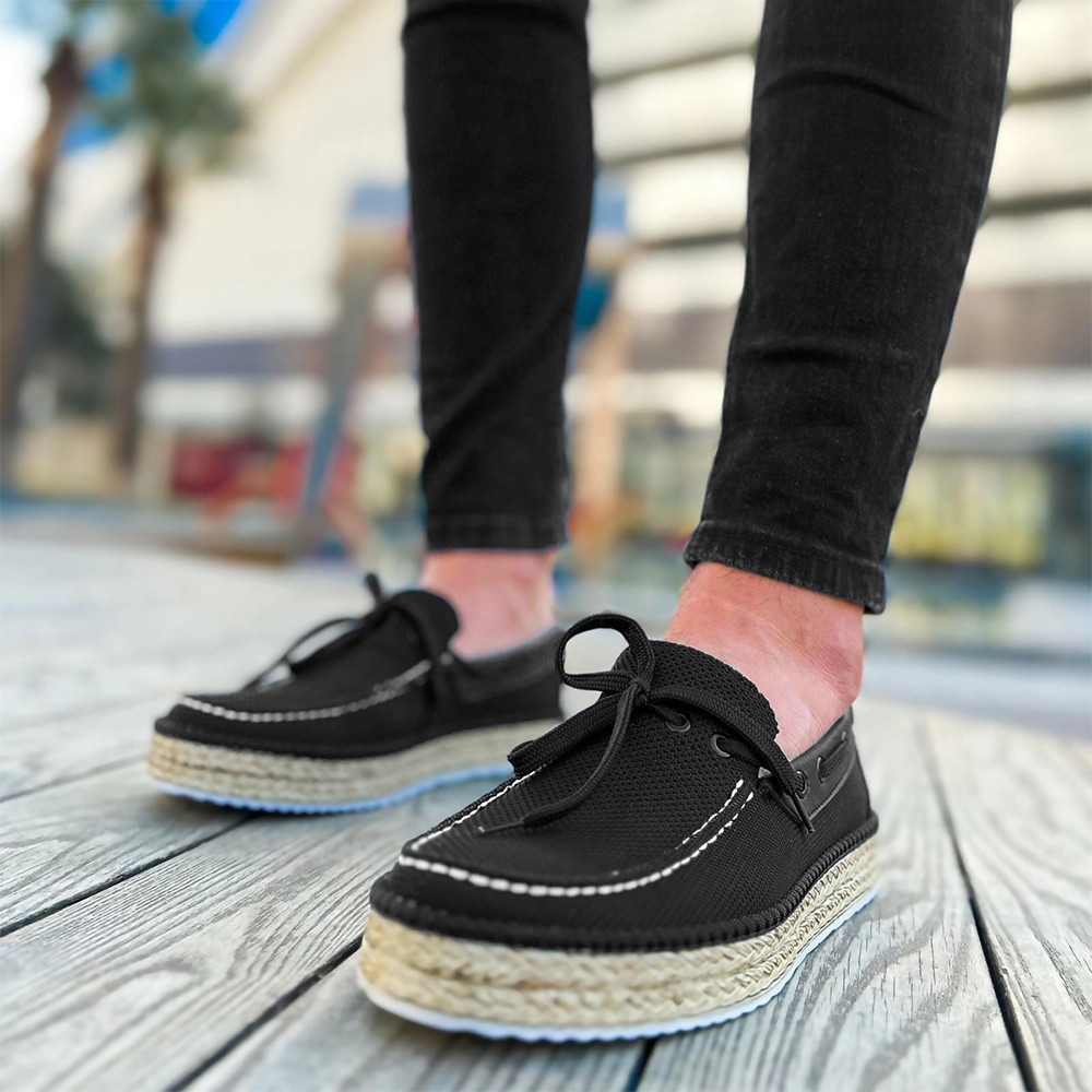 Mens Espadrilles - Black - 311