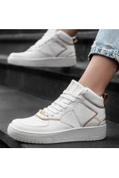 Women's High Top Sneakers - White - DS Maya
