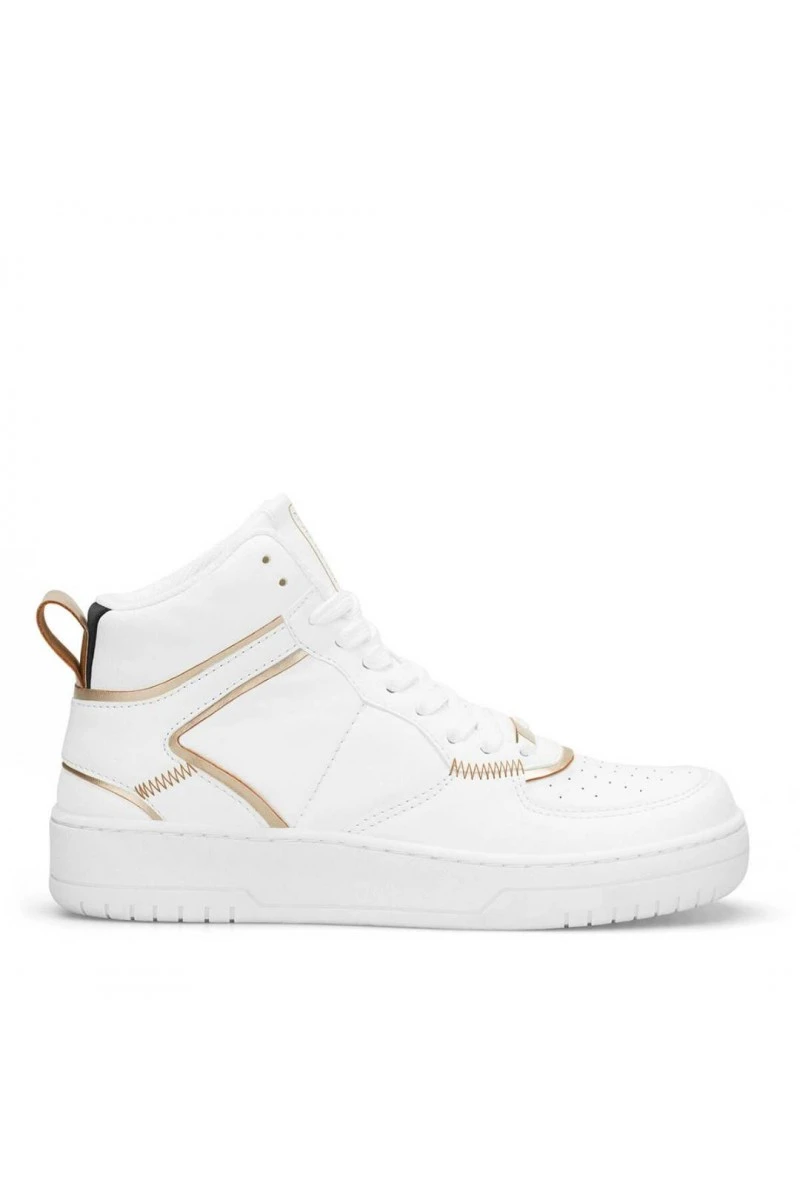 Women's High Top Sneakers - White - DS Maya