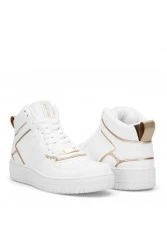 Women's High Top Sneakers - White - DS Maya