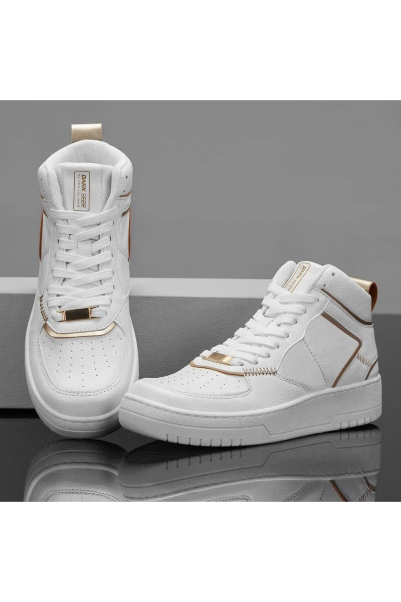 Women's High Top Sneakers - White - DS Maya