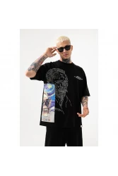 Unisex Oversized T-shirt  - Black - VAN GOGH